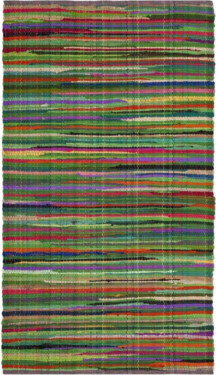 Safavieh Handmade Rag Rug Multicolor, Green 36x60"