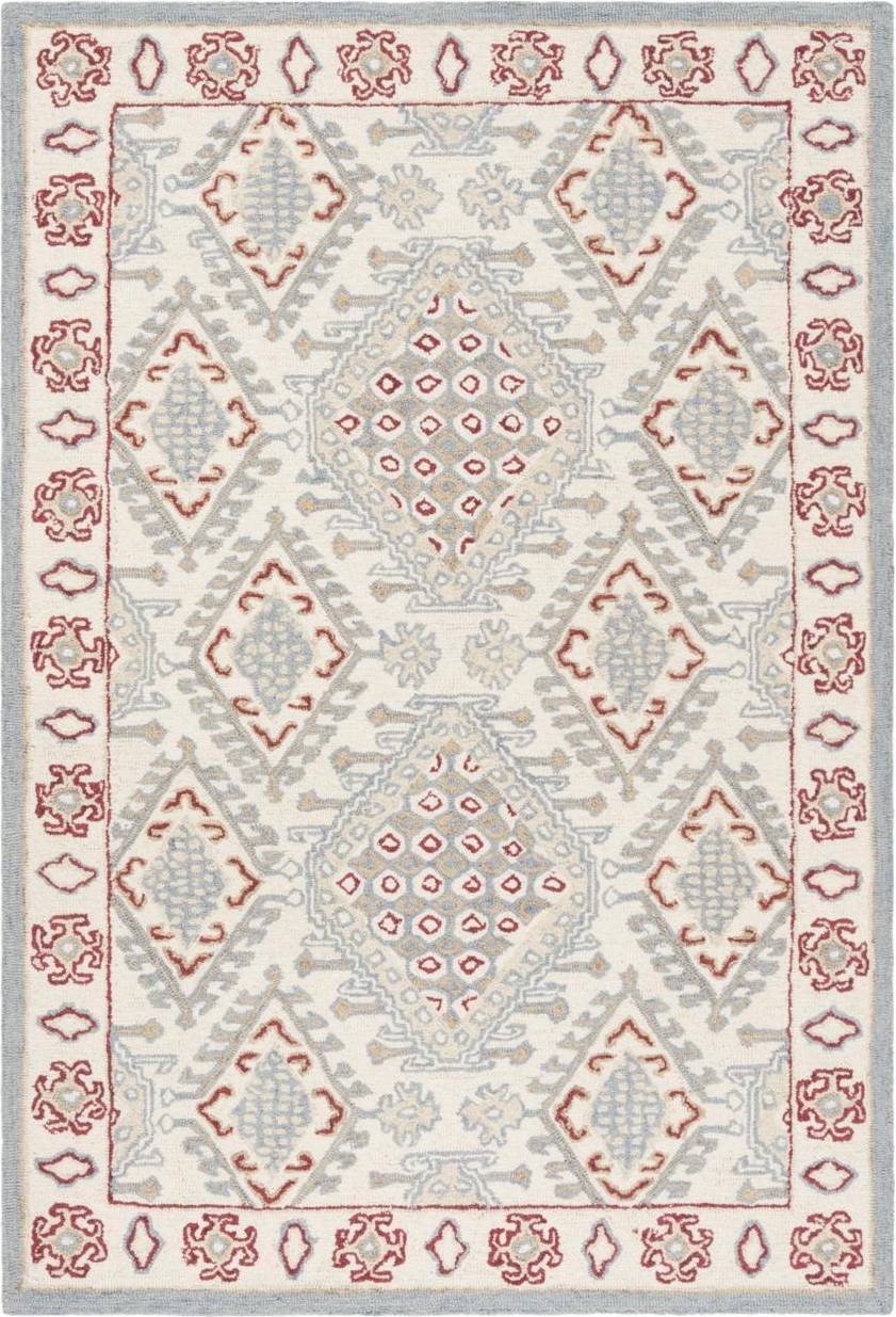 Safavieh Micro-Loop Collection Red, White