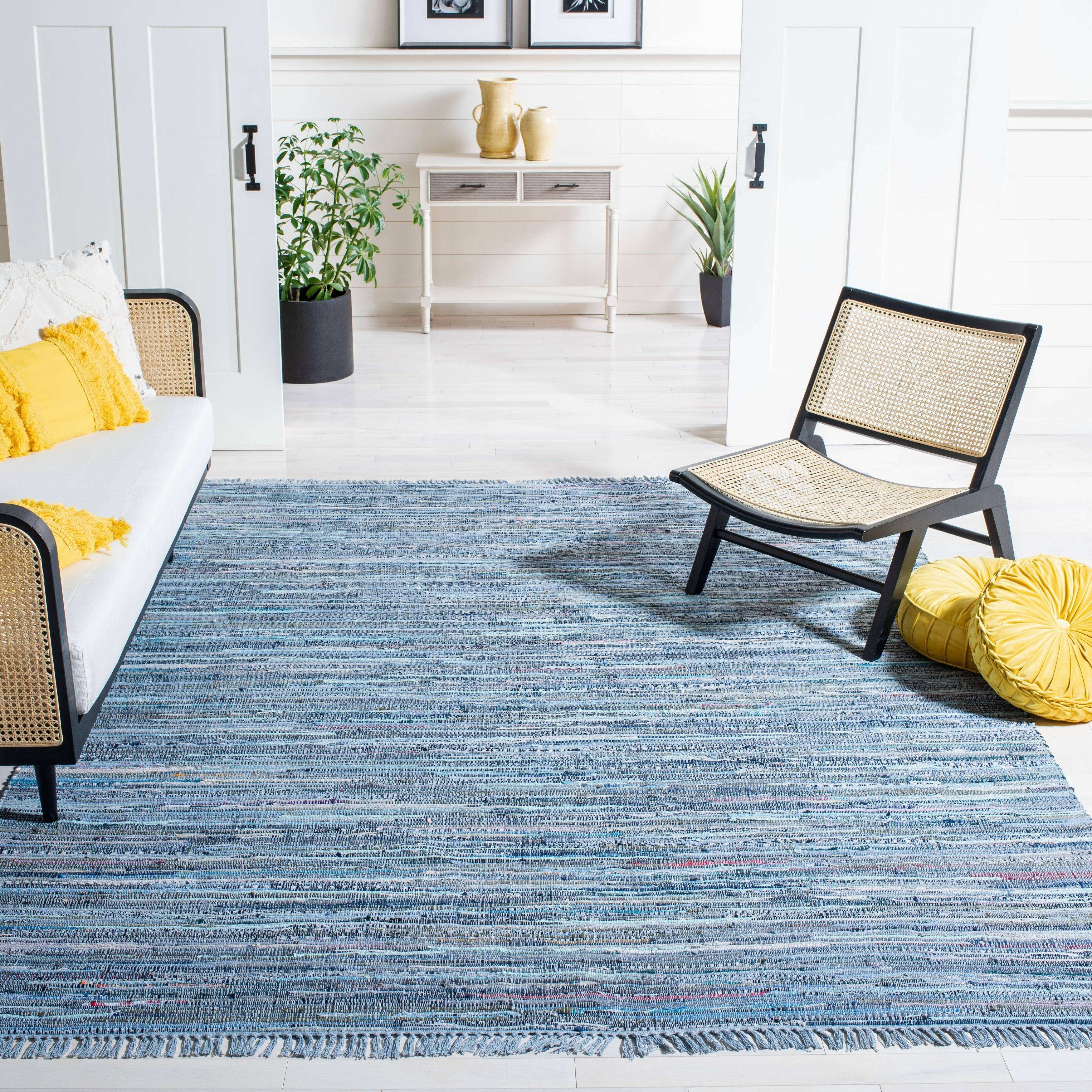 Safavieh Handmade Rag Rug Blue, Multicolor