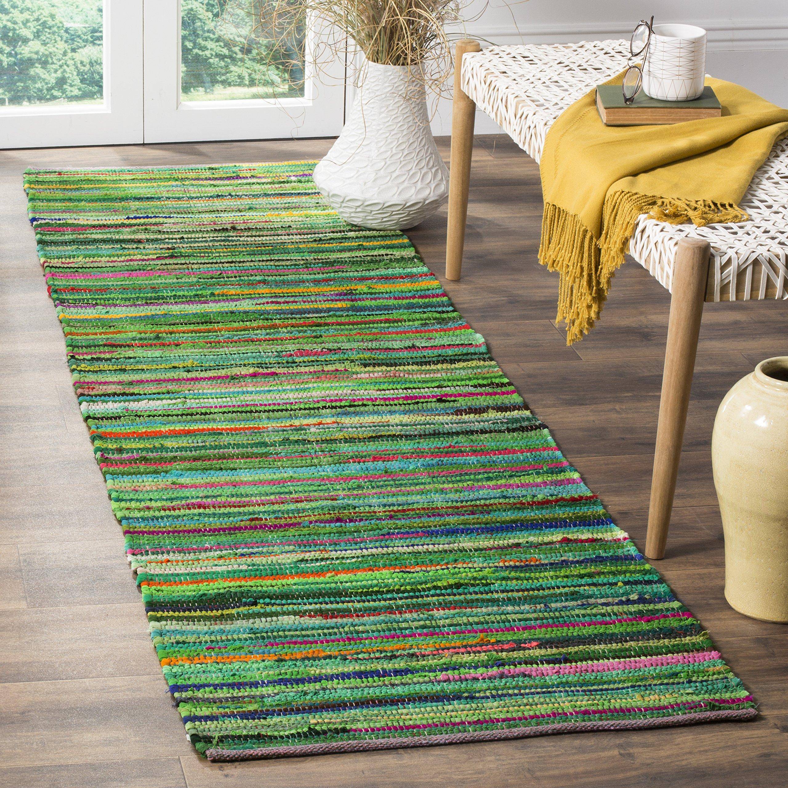 Safavieh Rag Rug Collection Multicolor, Green