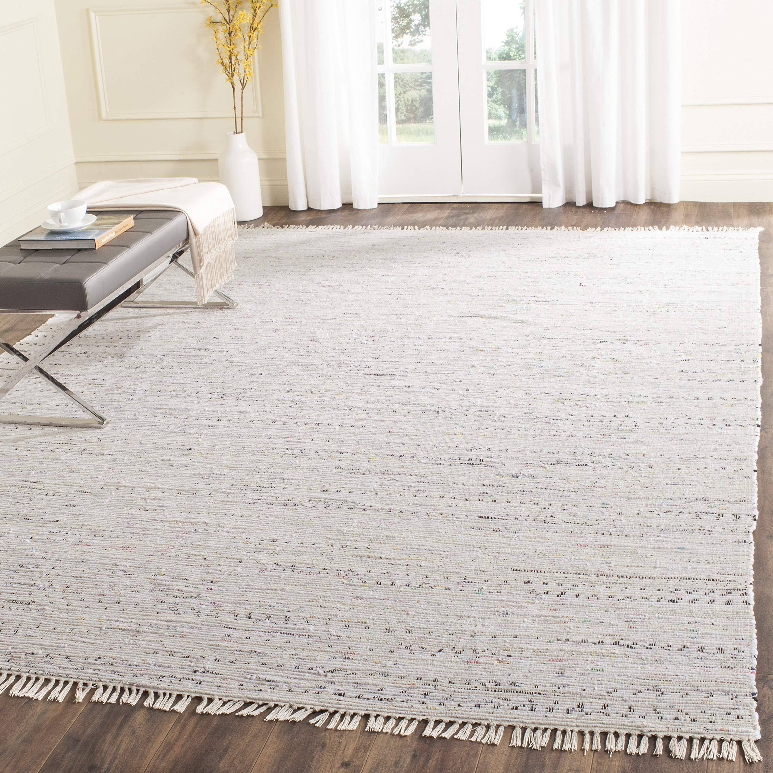 Safavieh Rag Rug Multicolor, White 12x180"