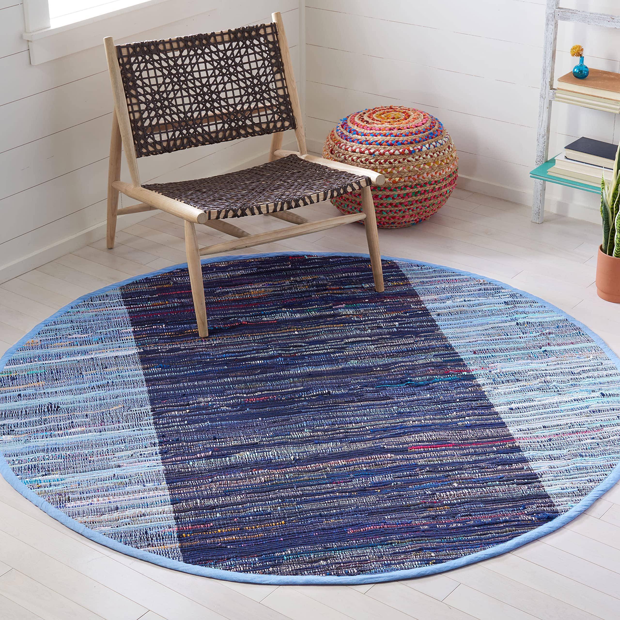Safavieh Hand-Woven Rag Rug Blue