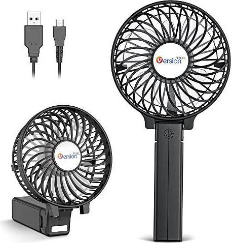 VersionTECH Mini Handheld Portable Desk Stroller Table Fan