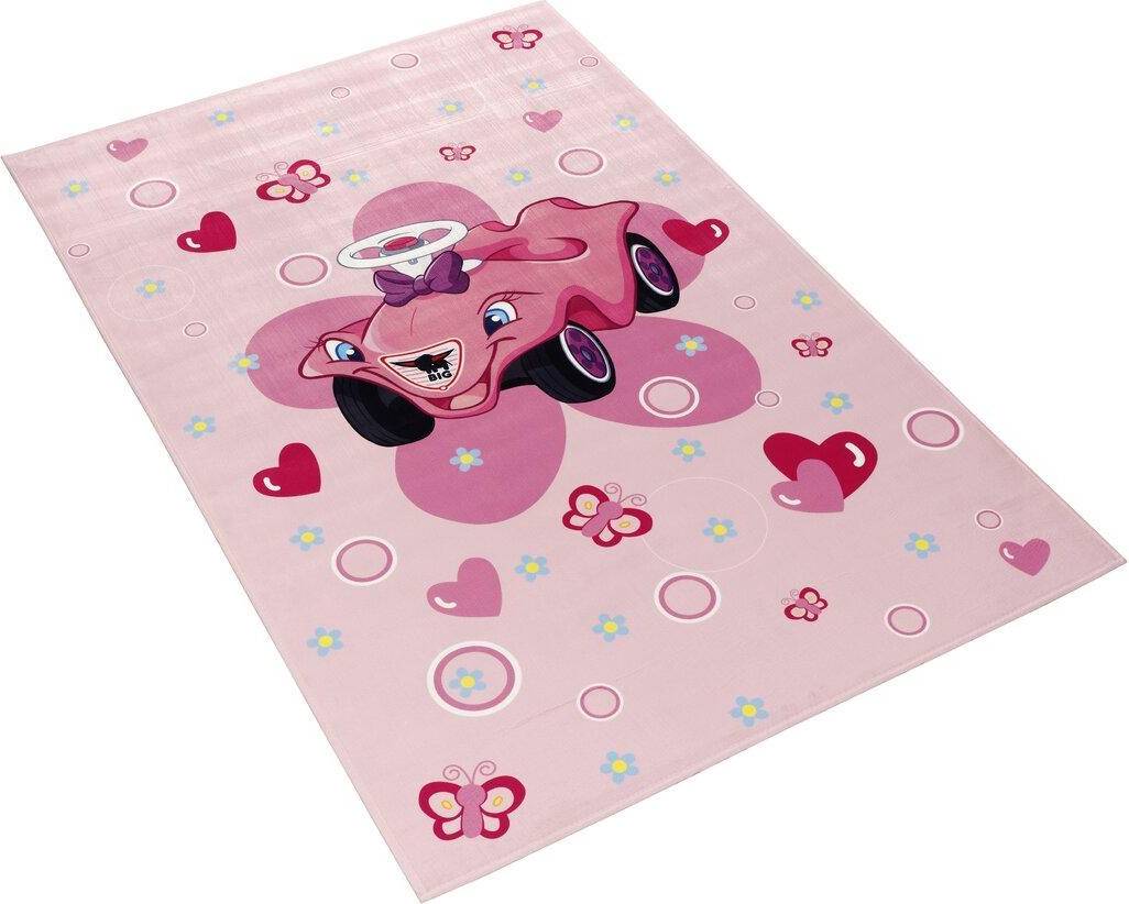 Flatweave Pink Rug Rectangular 110 x 170 cm