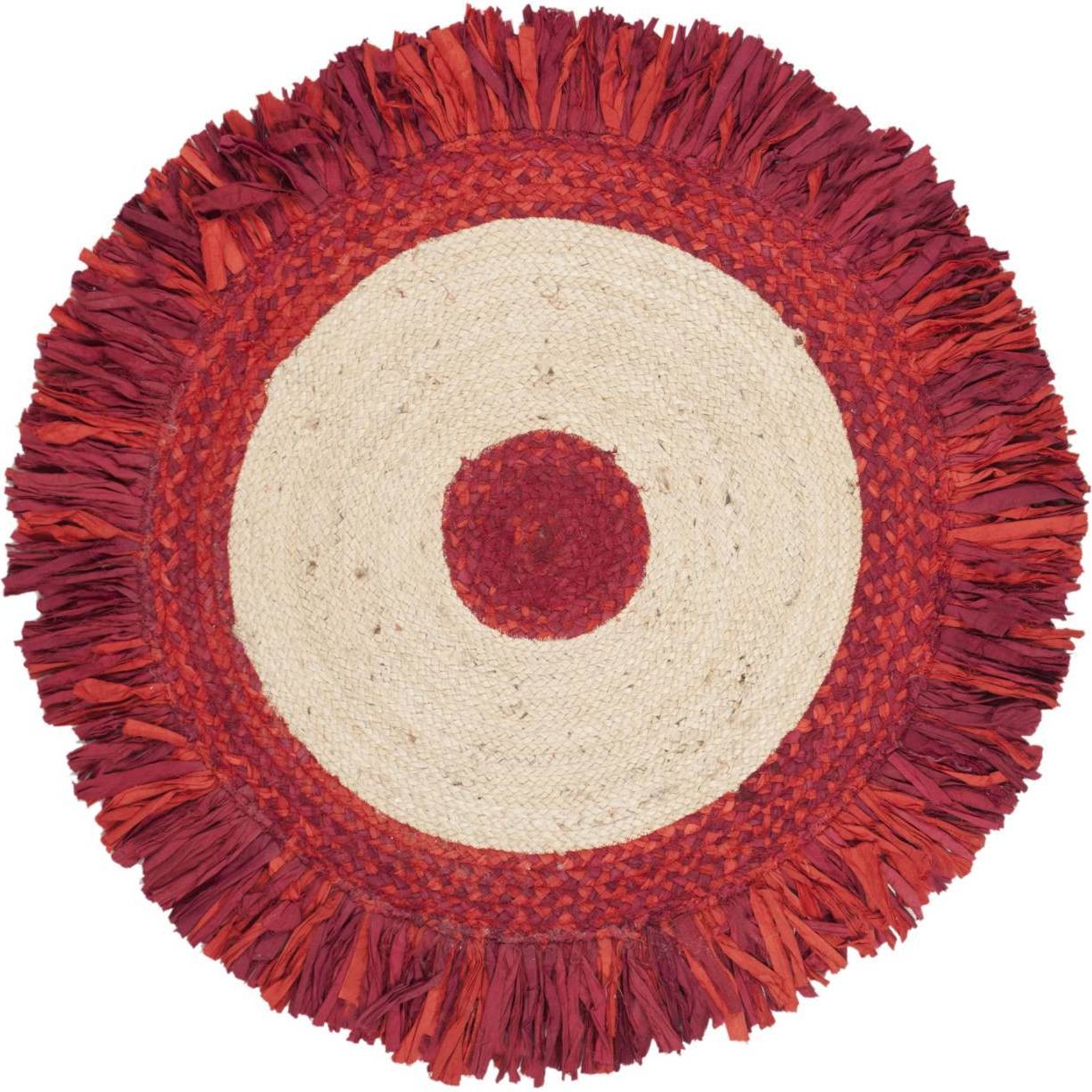 Safavieh Cape Cod Collection Red, Natural