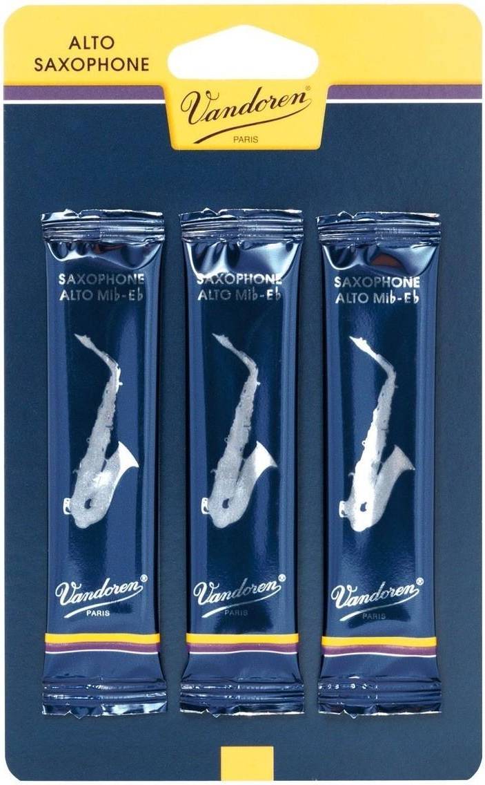 Traditional Alto Saxophone Reeds, 2.5 3 Pack