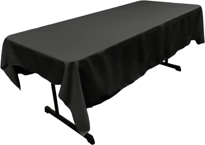 Polyester Poplin 60 x 84 Tommer Rektangulær Sort