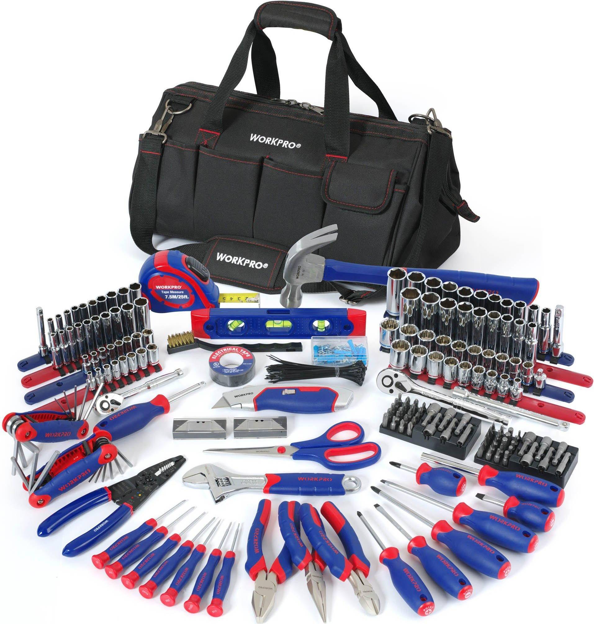 WORKPRO 322pc basic household repair Tool Kit