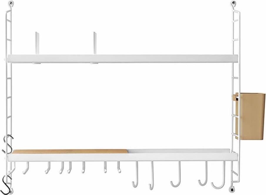 Metal kitchen shelves String Kitchen Wall Shelf