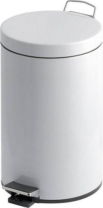 Tretmülleimer Rund 5 Liter Weiß