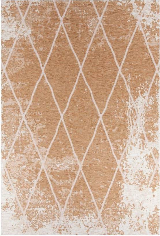 Fine Yellow Rug Rectangular 68 x 130 cm