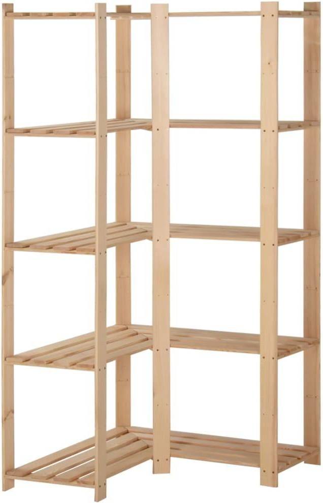 vidaXL 5-Tier Storage Corner Shelving System