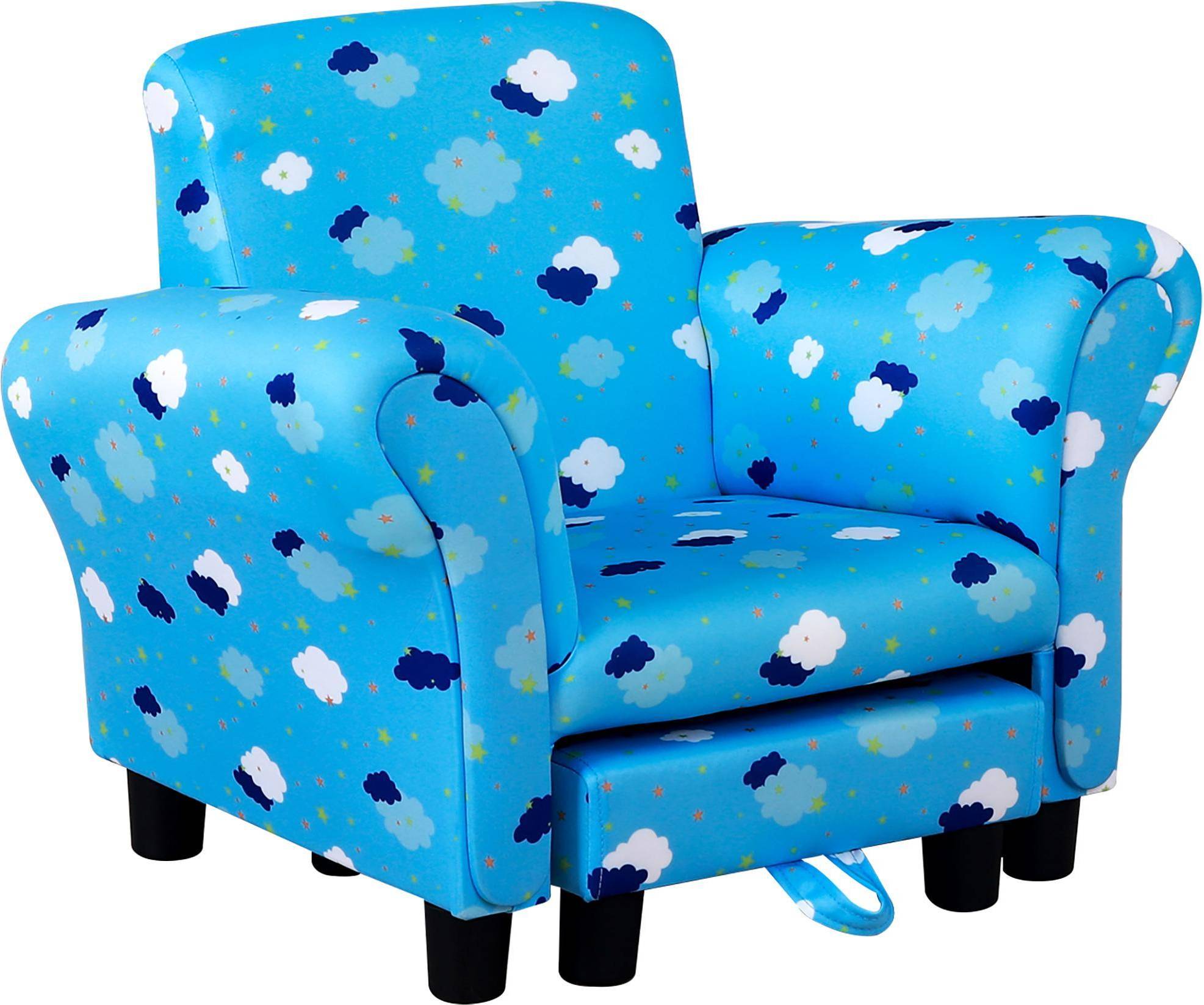 Homcom Childrens Mini Wood Frame Sofa
