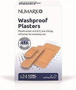 Numark Washproof Plasters 24 Pack