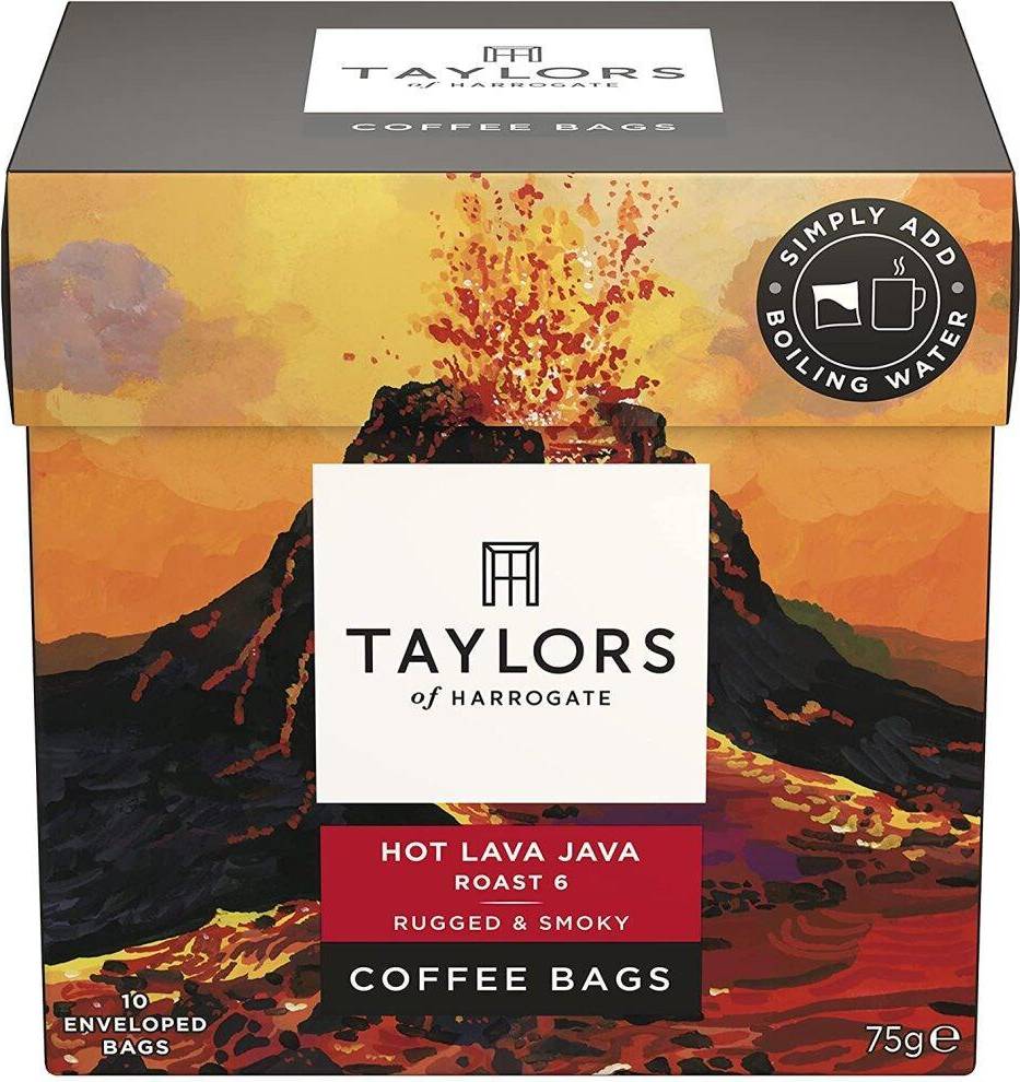 Hot Lava Java Coffee, 10 Enveloped Bags, 75