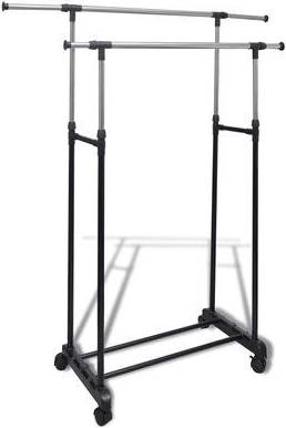 vidaXL Adjustable Clothes Rack 42x170cm