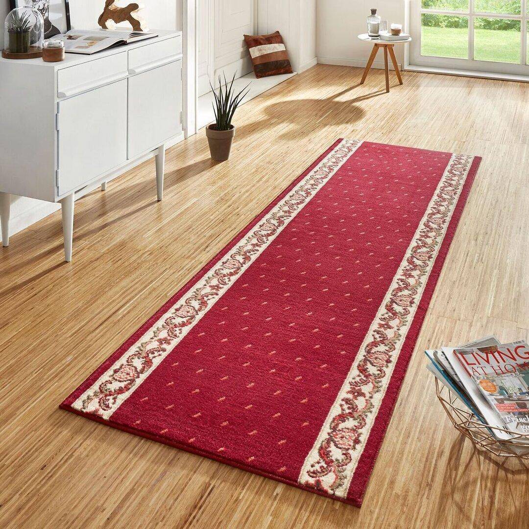 Hanse Home Basic Red Rug Runner 80 x 250 cm Red