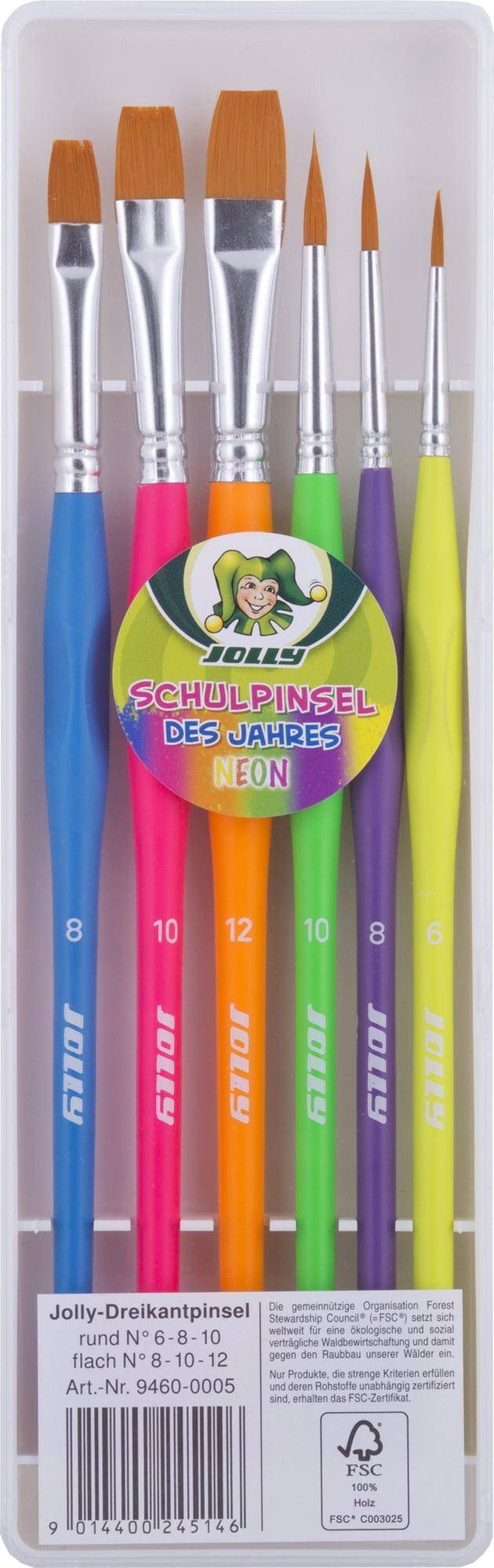 Triangular School Brush Set