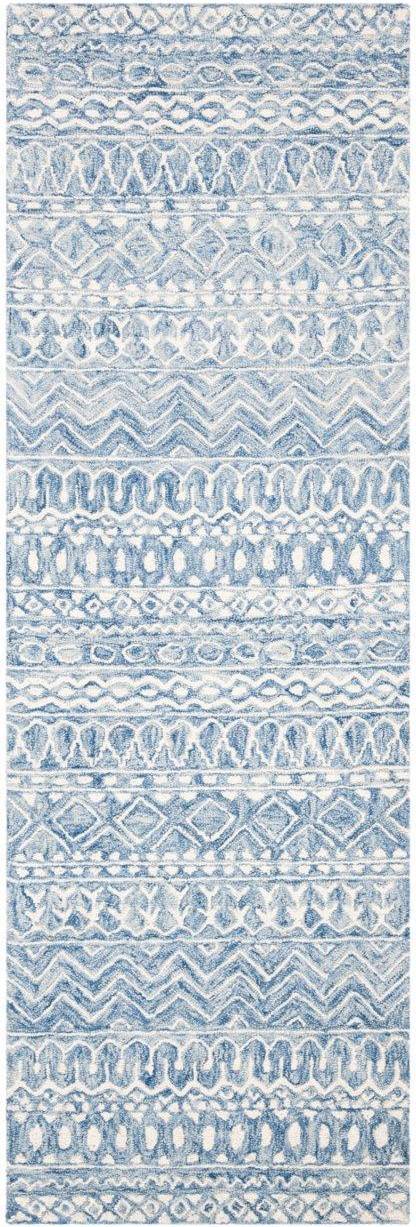 Safavieh Micro-Loop Collection Blue, White, Multicolor