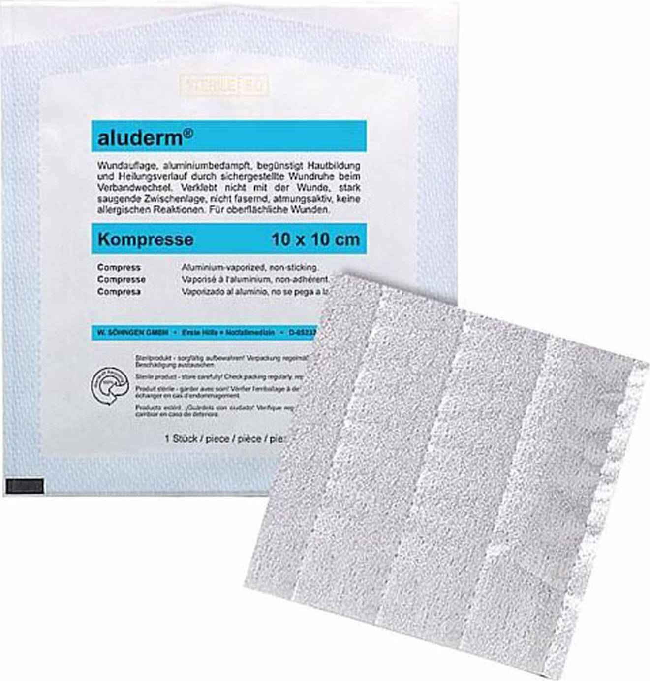 ALUDERM Kompressen 10x10 1 St.