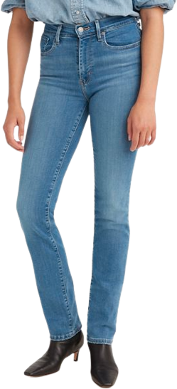 Levi's 724 High Rise Straight Jeans - Rio Frost/Light Indigo