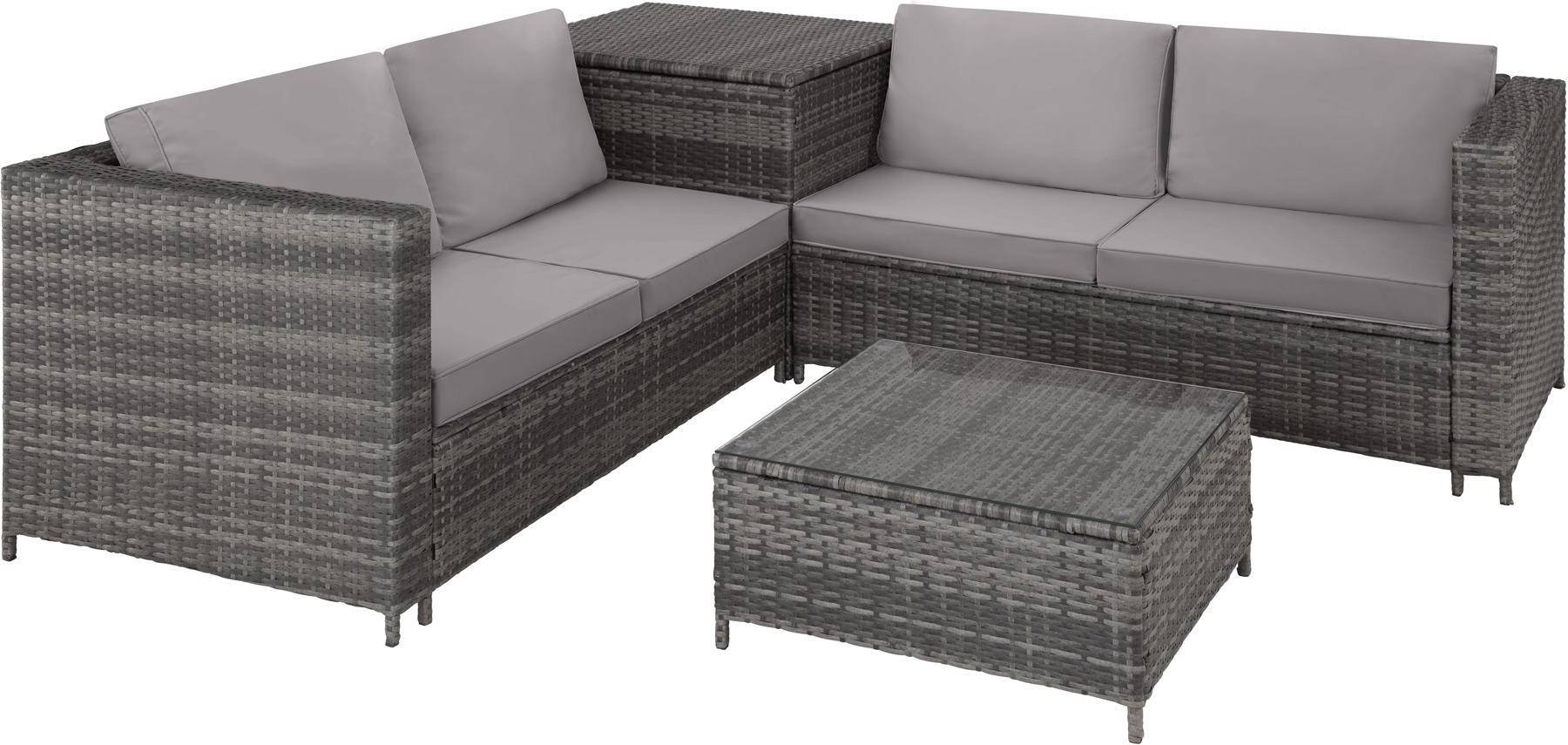 Rattan lounge tectake Rattan Lounge Siena