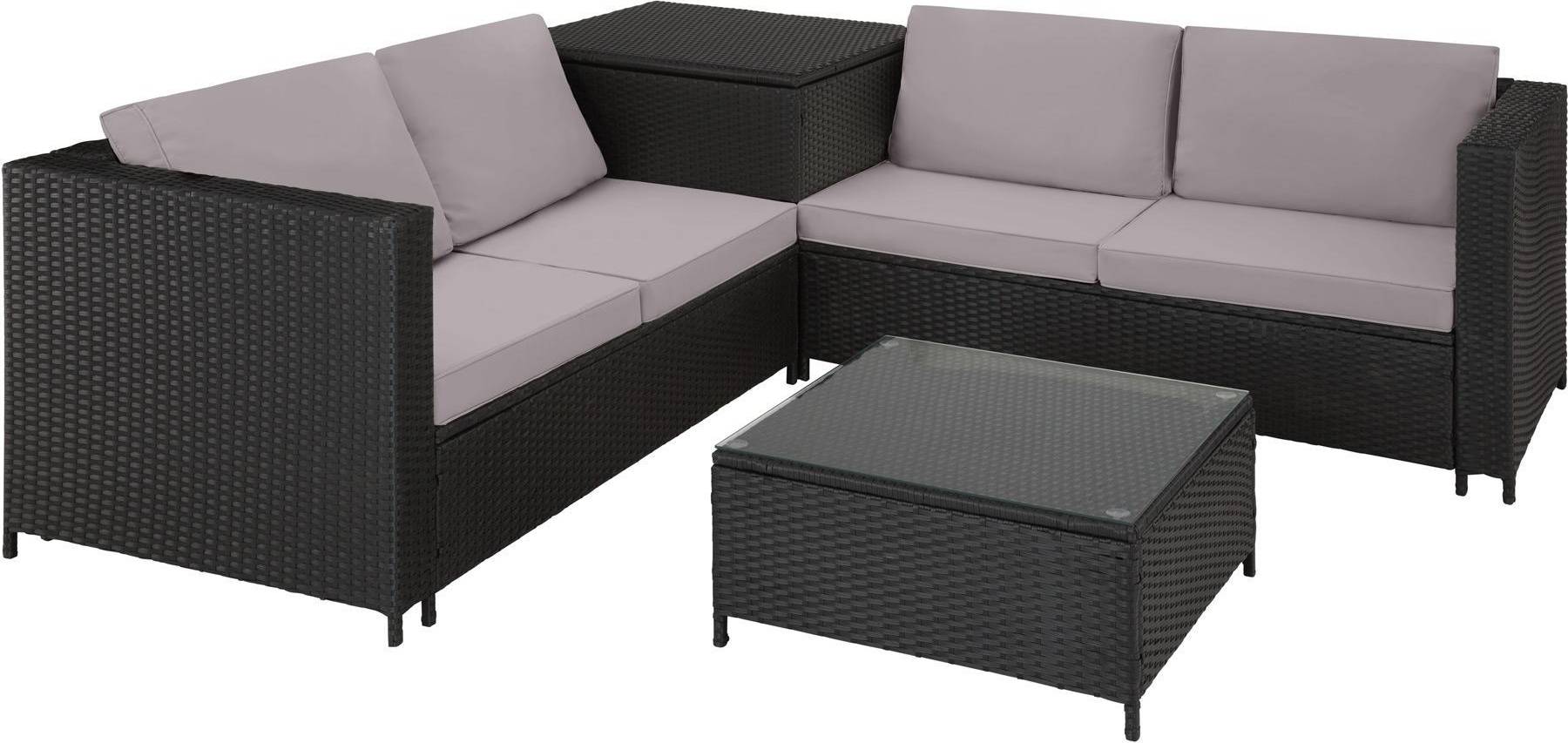 Rattan lounge tectake Rattan Lounge Siena
