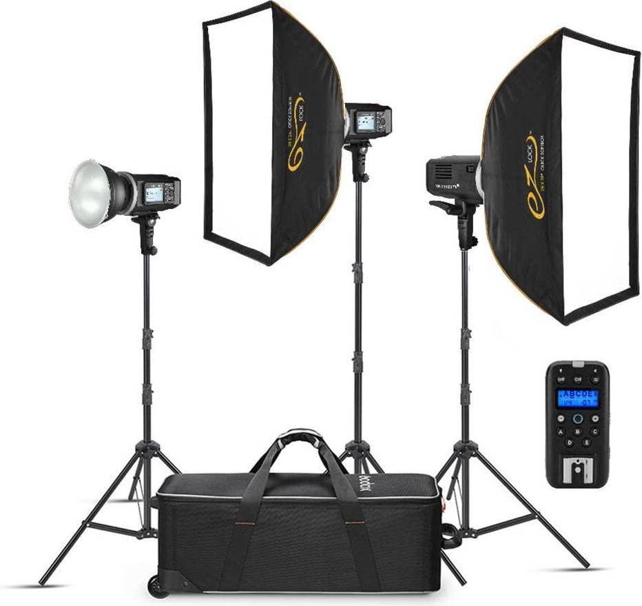 Flashpoint xplor 600 Flashpoint XPLOR 600 R2 HSS TTL All-In-One Outdoor 3-Light Kit
