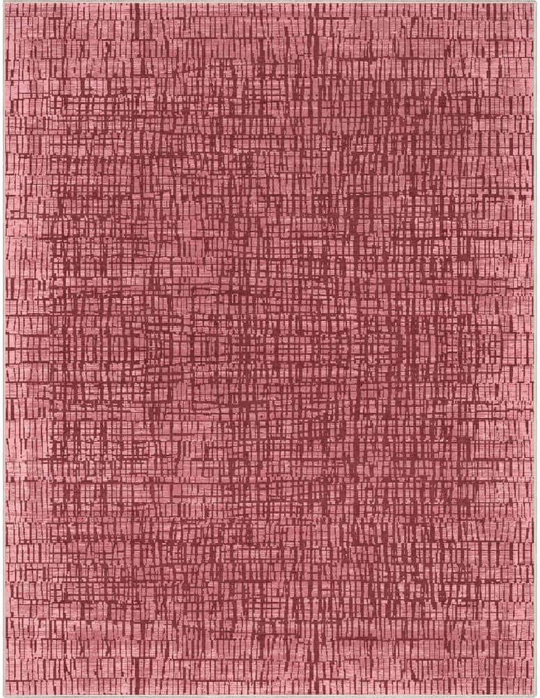 Well Woven Rug Red, Multicolor, Brown