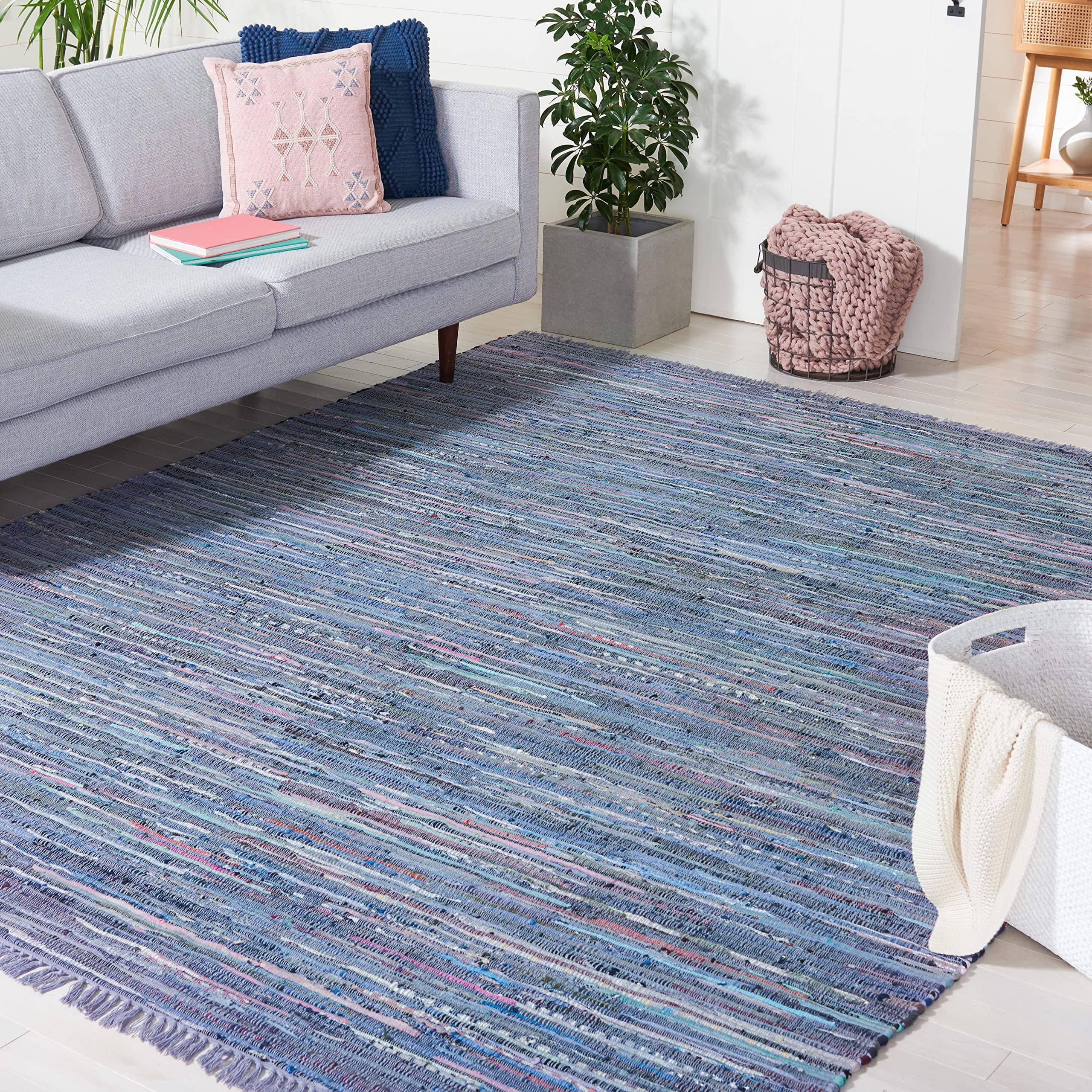 Safavieh Rag Rug Purple, Multicolor, Red 72x108"