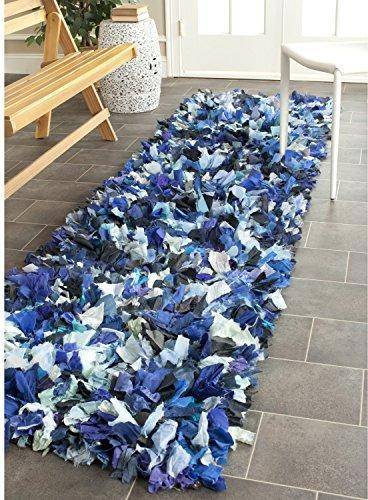 Safavieh Rio Shag Collection Pink, Blue, Multicolor