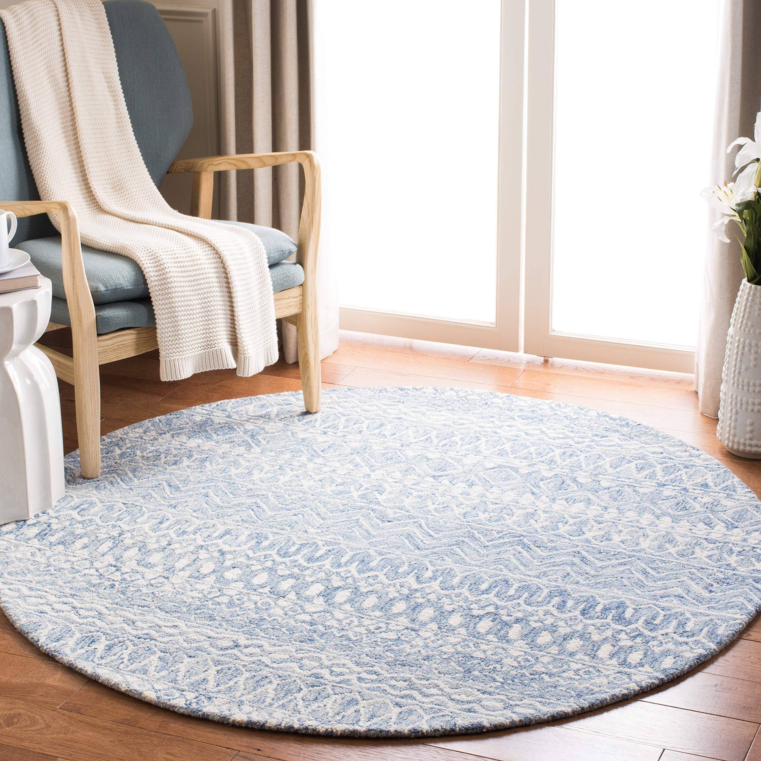 Safavieh Micro-Loop Collection Multicolor, Blue, White