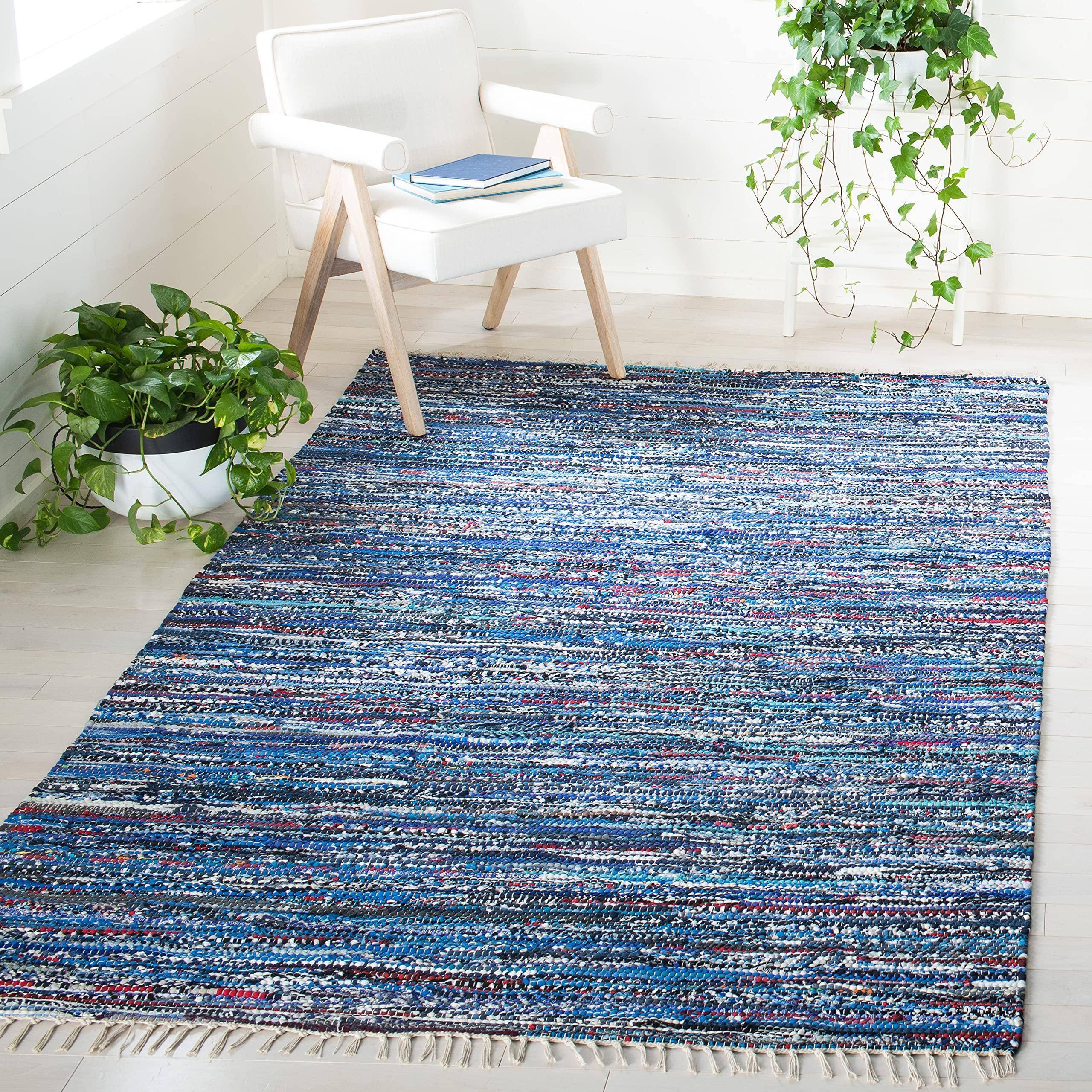 Safavieh Rag Rug Blue, Multicolor