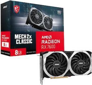 MSI Radeon RX 7600 Mech 2X CLASSIC 8G OC