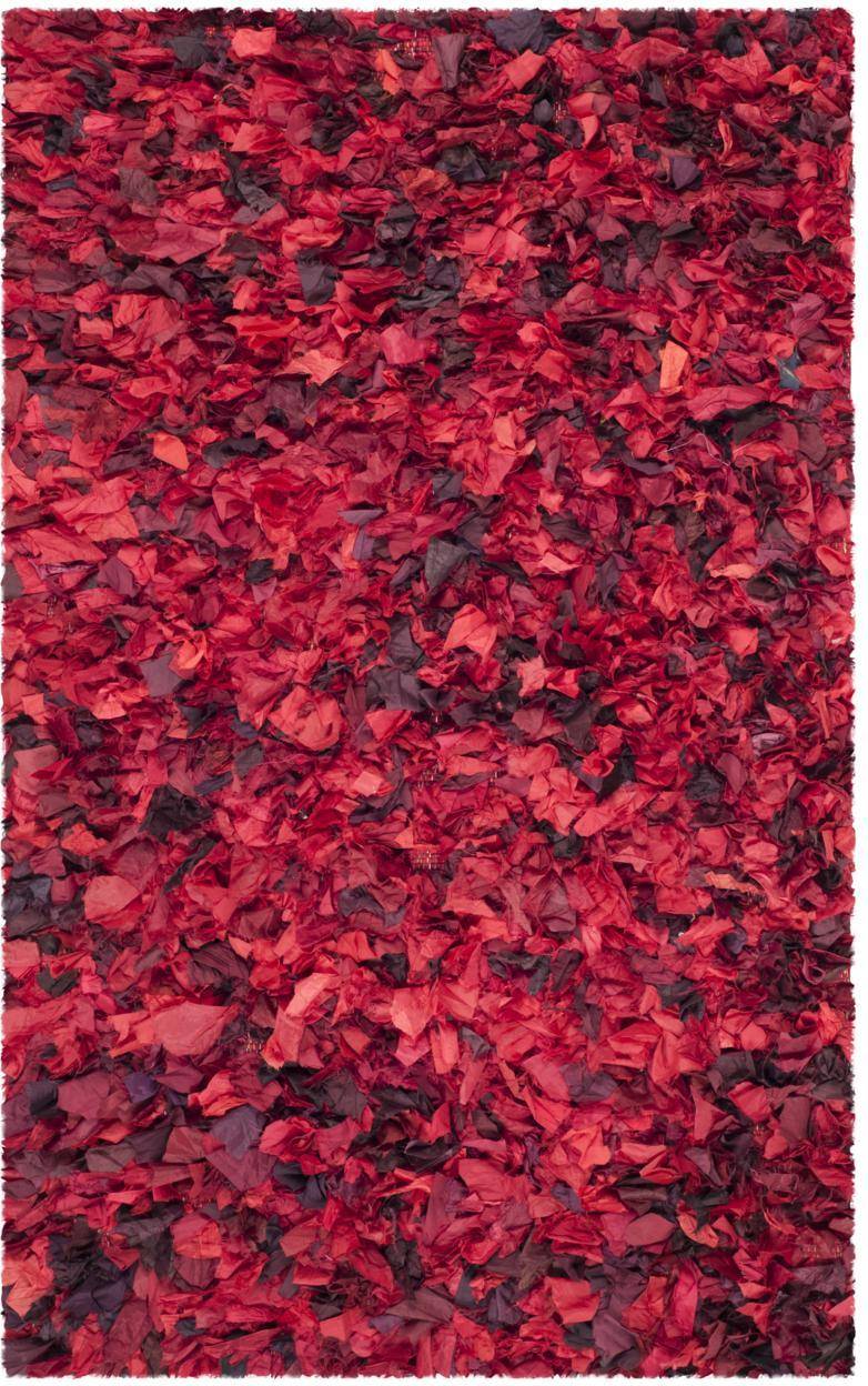 Safavieh Rio Shag Collection Multicolor, Red 48x"