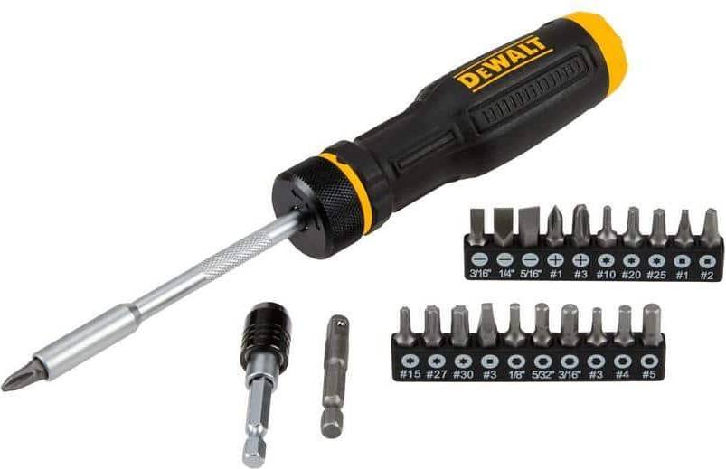 Dewalt Maxfit Screwdriver Ratcheting Multi Bit 23Pc Bit Screwdriver