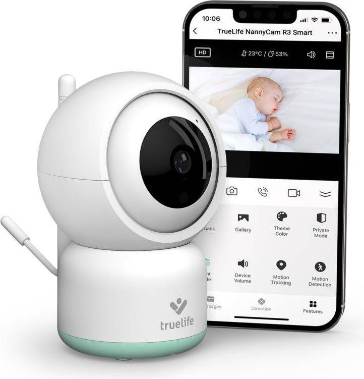 Digital night vision TrueLife NannyCam R3 Smart Digital Video Baby Monitor