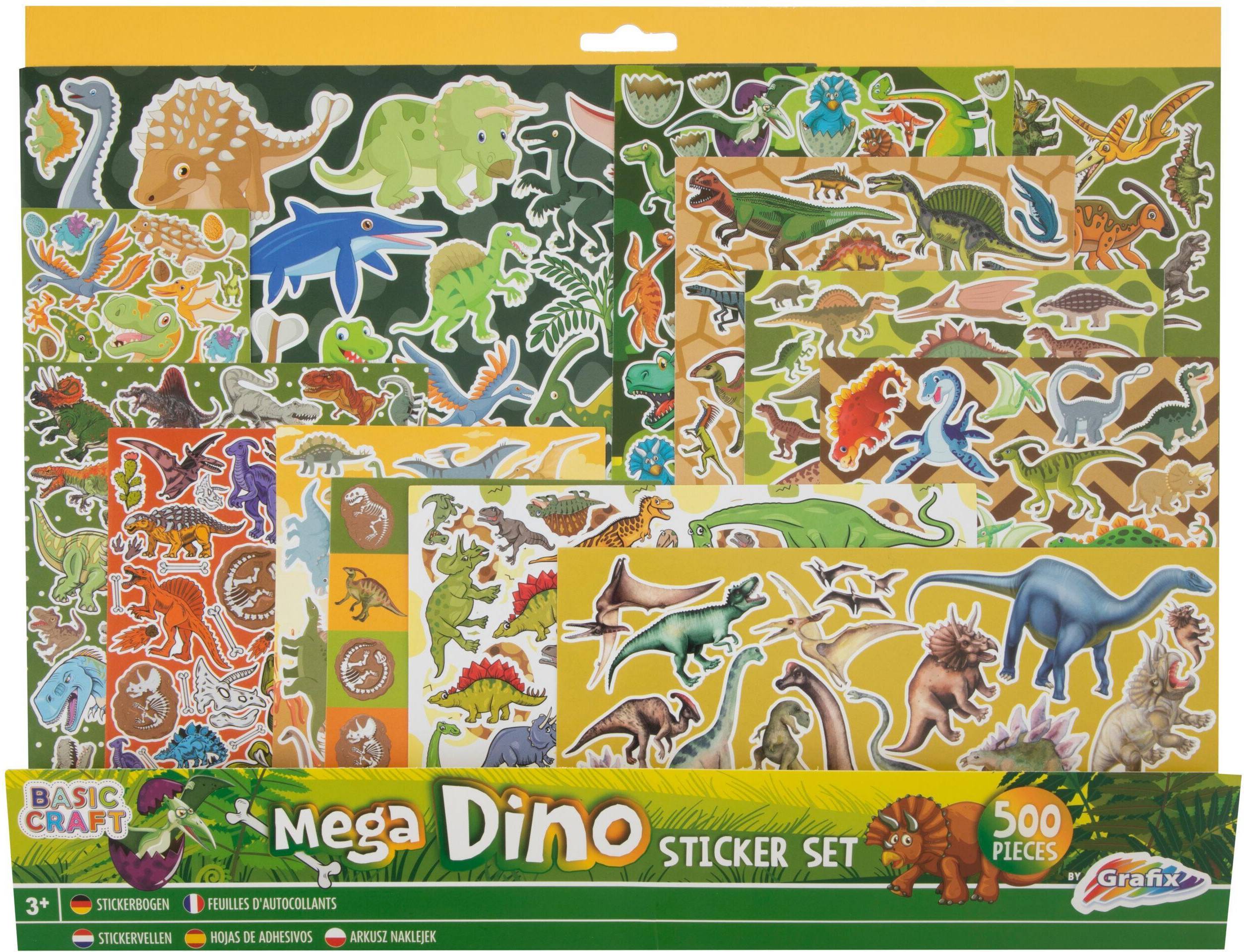 Grafix Mega Sticker Set Dino