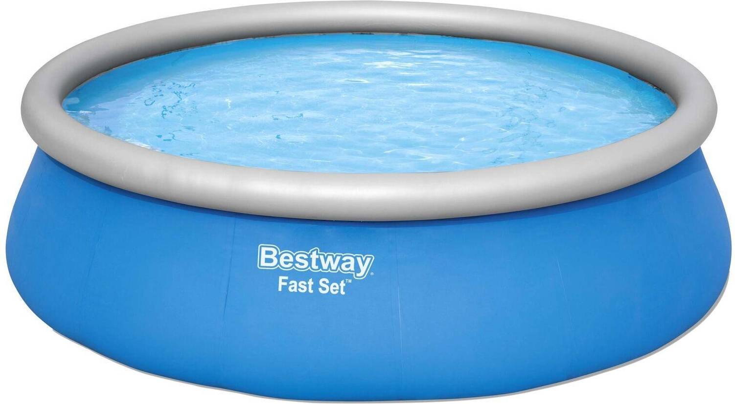 Bestway Uppblåsbar Pool Fast Set Rund 457x122 cm