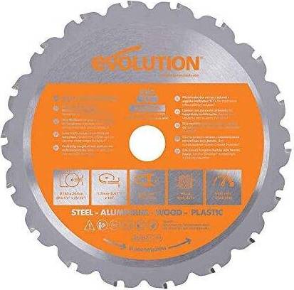 Evolution Power Tools R165TCT-18CS Rage Multi Material TCT Blade
