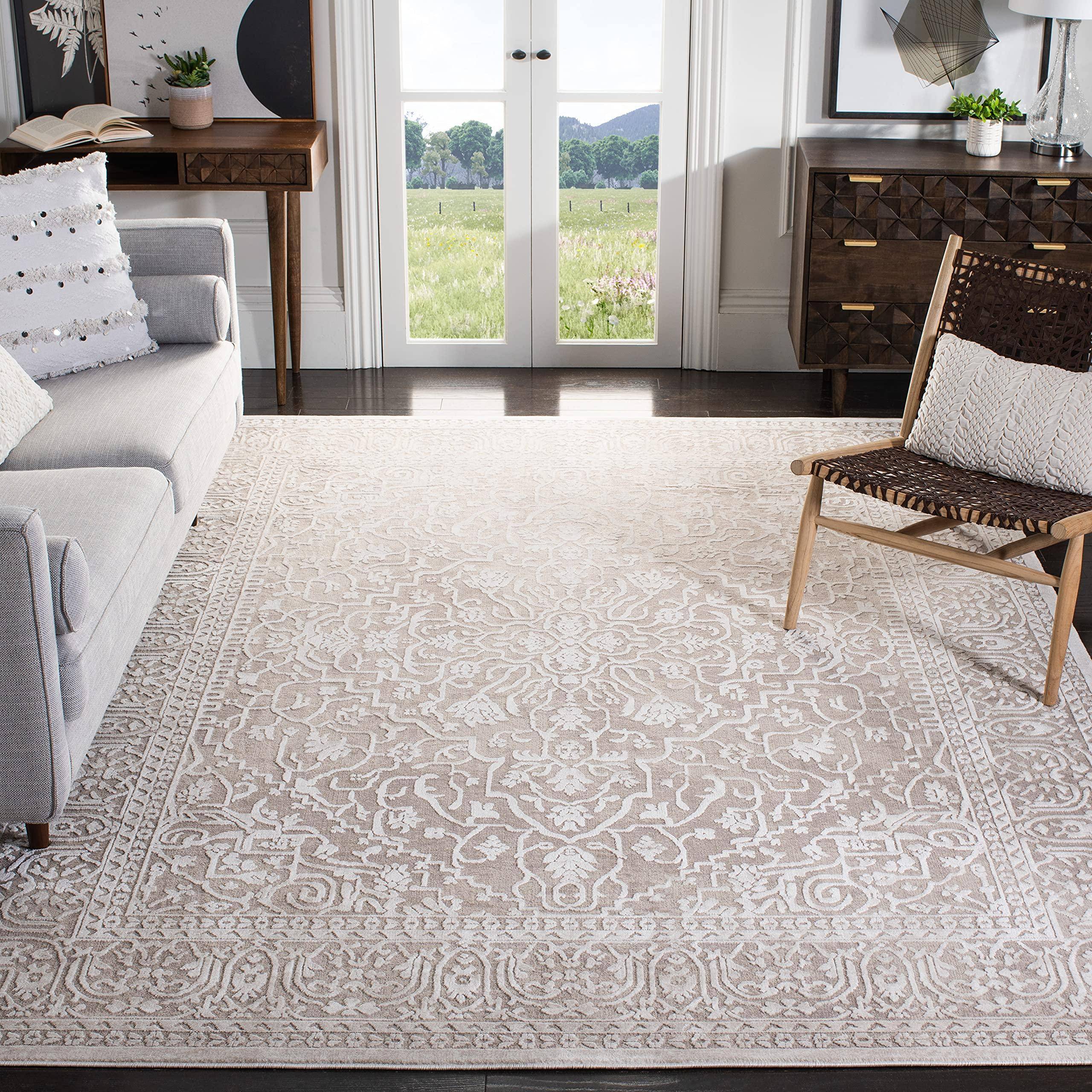 Safavieh Reflection Collection RFT670A White, Beige