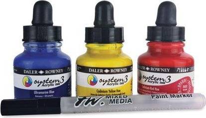 Daler Rowney Daler-Rowney System3 Ink 29.5ml Mars Black