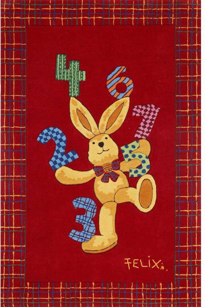XXXlutz Felix The Rabbit Red Rug Rectangle 130 x 180cm