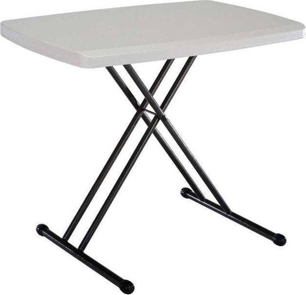 30-Inch Adjustable Height Personal Table Almond
