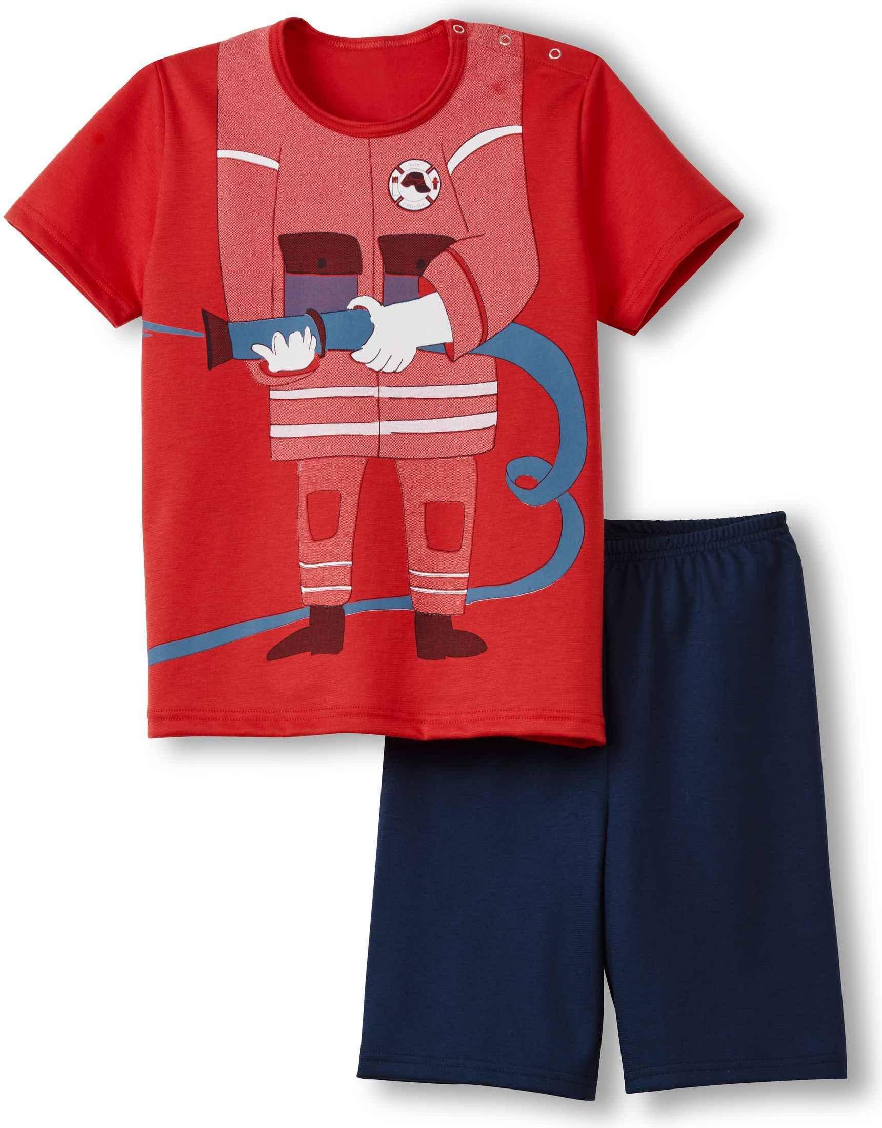 Calida Fireman Pyjamas Set - Sommarröd