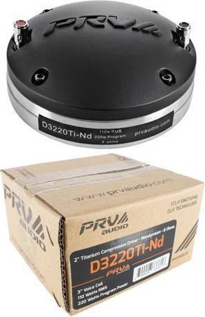 Compression Driver 2-Inch Exit Titanium Diaphragm 220W Max D3220Ti-Nd