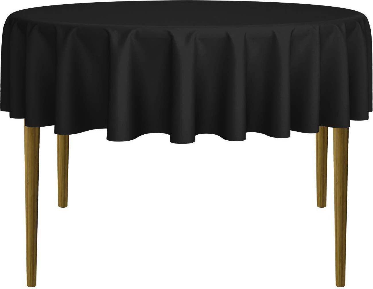 Lann's Linens 70 Inch Rund Premium Til Bryllup Banket Dug Sort