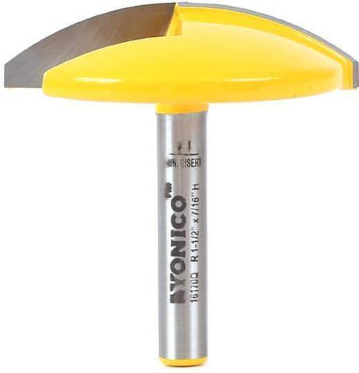 Yonico Horizontal Crown Router Bit 112 Inch Radius 14 Inch Shank 16170q
