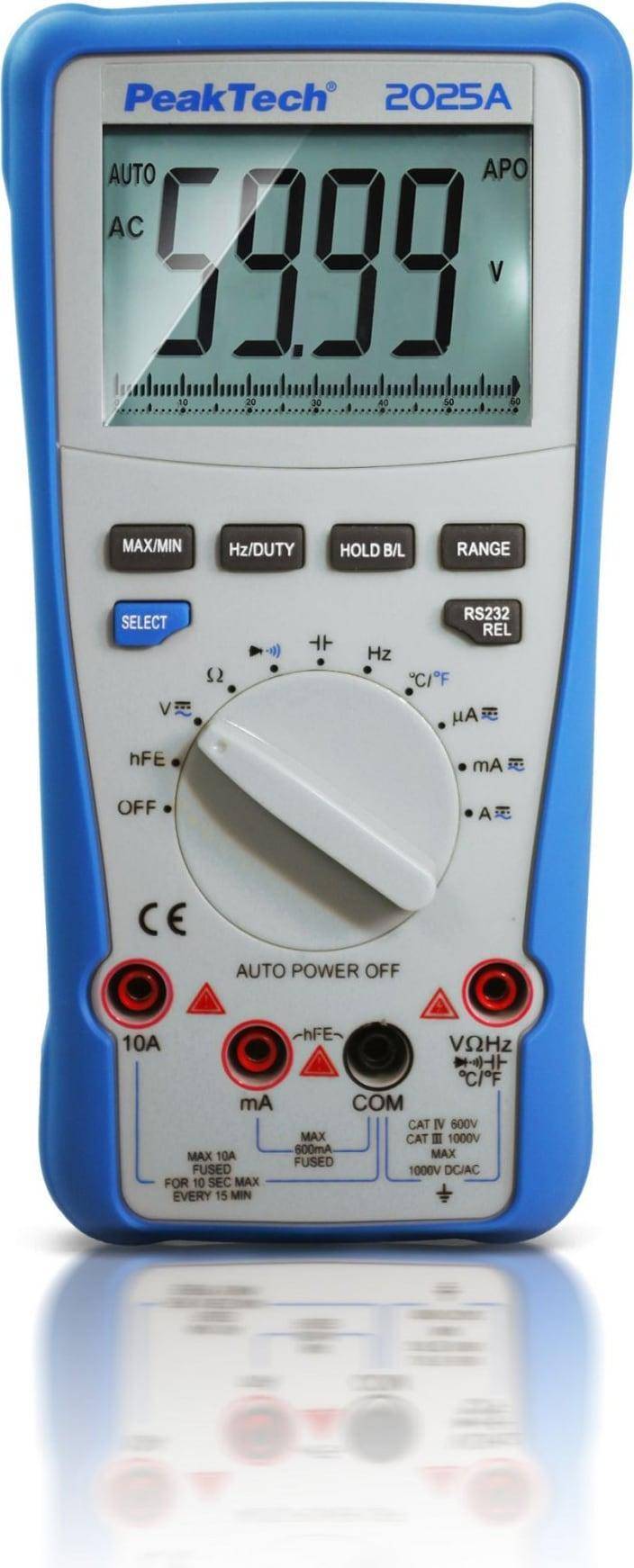 Multimètre True RMS P 2025 A 1000 V
