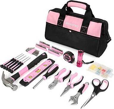 WORKPRO Pink 263-Piece Pink Ribbon Tool Kit